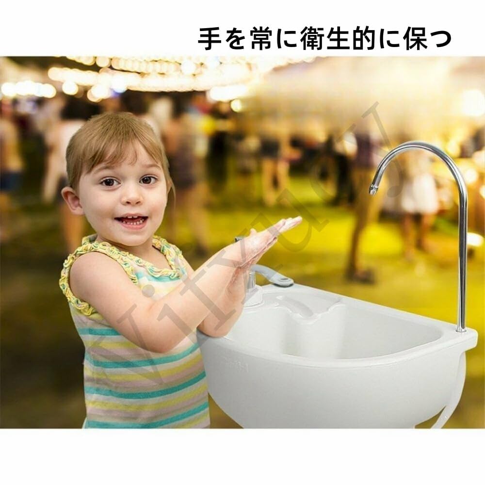 新、コンパクトシンク充電式、照明付き Amazon.co.jp: SereneLife ポータブルキャンプシンク 30L (7